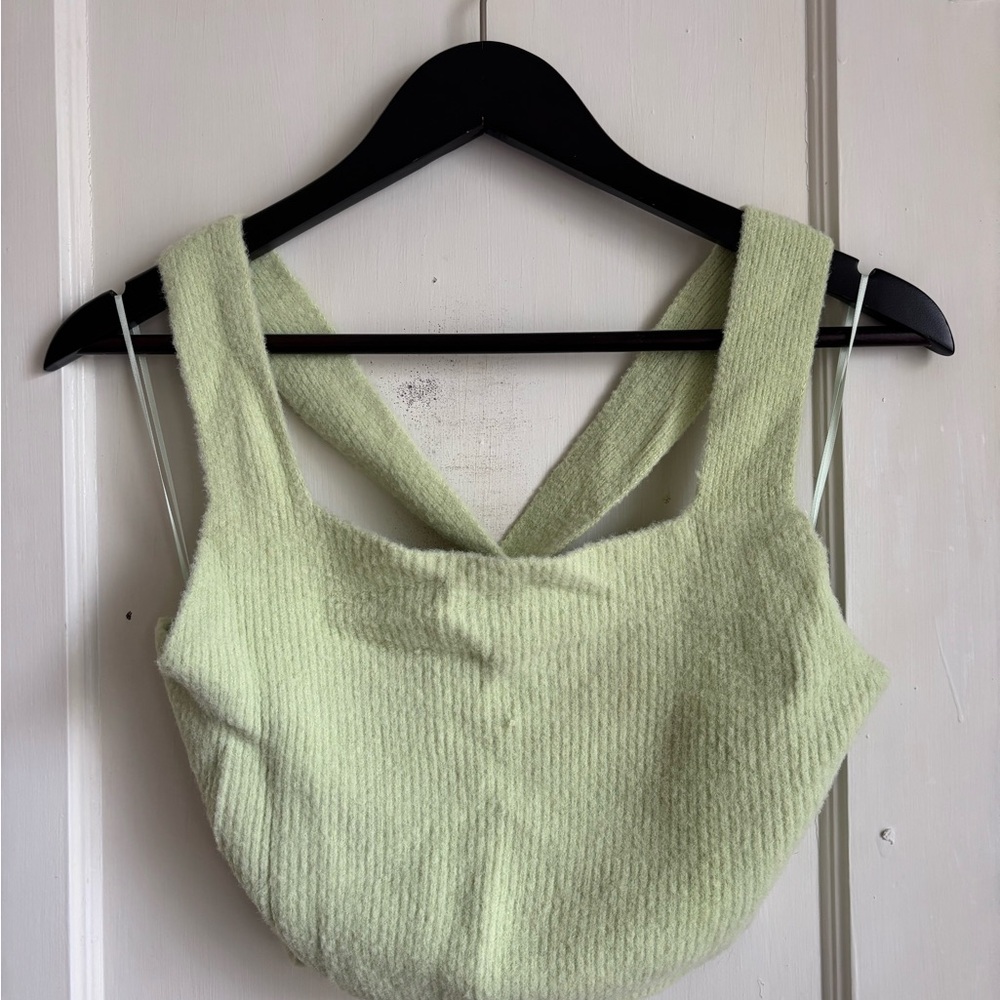FP Movement by Free People Soft Green Knit Top